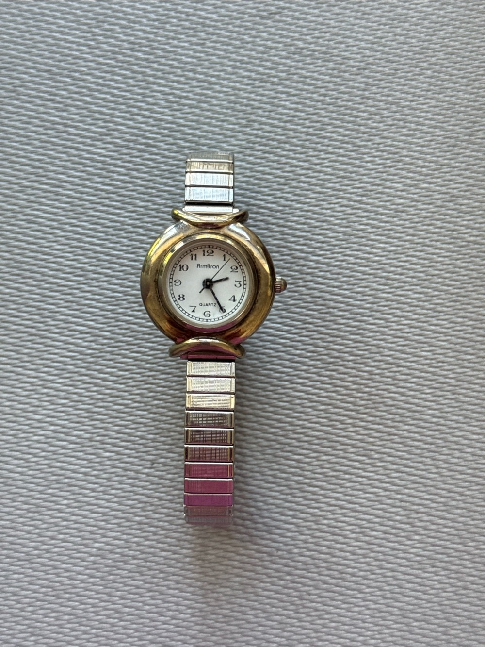 Armitron women’s two tone stretch watch